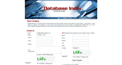 Desktop Screenshot of databaseindia.co.in